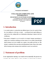 Wolkite University Car Rental & Travel System Project Doc