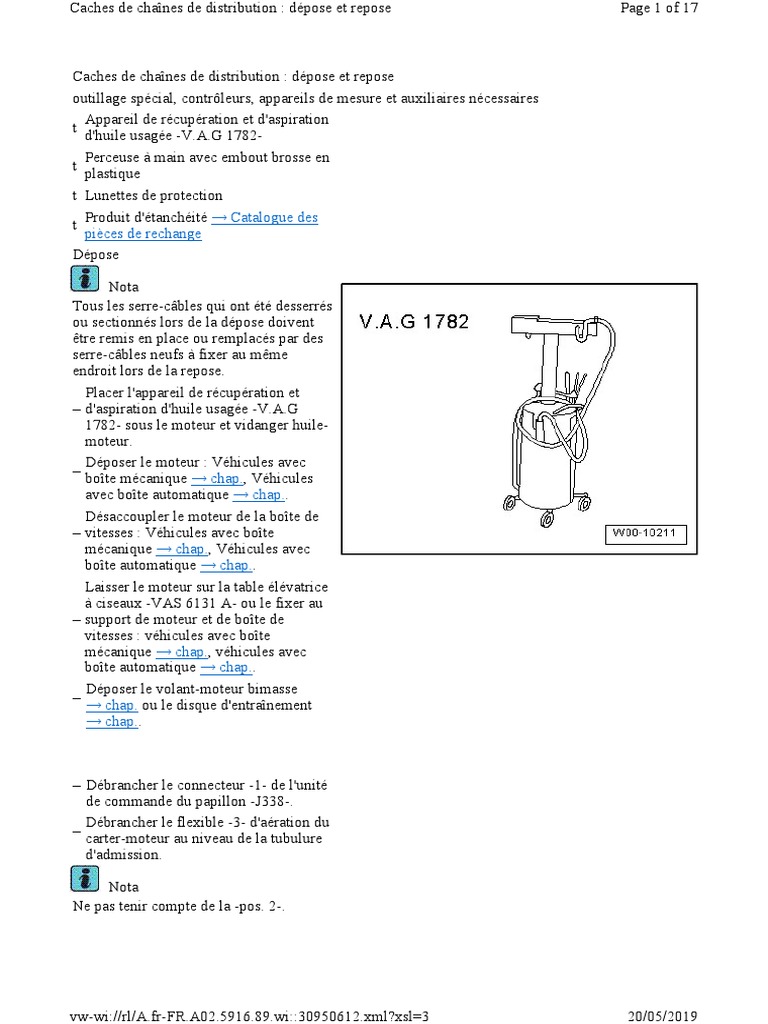 Dépose et repose moteur : guide pratique | PDF | Injection (moteur ...