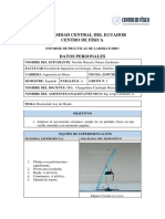 Informe. M.a.S. Péndulo Físico. Nicolás Gómez