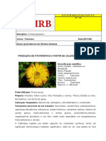 Produção de Fitoterápico A Partir de Calendula Officinalis