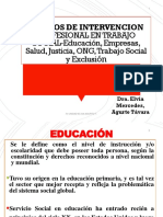 Campos y Areas de Intervencion Profesional en Trabajo-2022.II