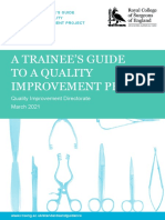 RCS England Trainees Guide To A Quality Improvement Project 2021