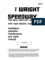 Speedway Installation Operation Maintenance and Parts Manual 1