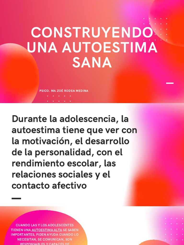 Fomentando la Autoestima en Adolescentes | PDF | Autoestima | Las emociones