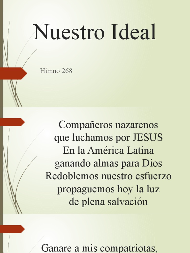 Himno 268 Nuestro Ideal En Cristo Pdf 