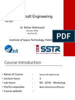 Spacecraft Engineering: Dr. Rehan Mahmood