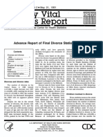 Advance Report of Final Divorce Statistics, 1988: Final Data From The National Center For Health Statistics