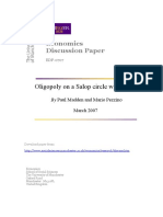 Oligopoly On A Salop Circle With Centre 2007