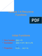 Recursive Functions and Turing Machines