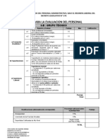 Ficha de Evaluacion de Personal DL 276 - Profesional Tecnico