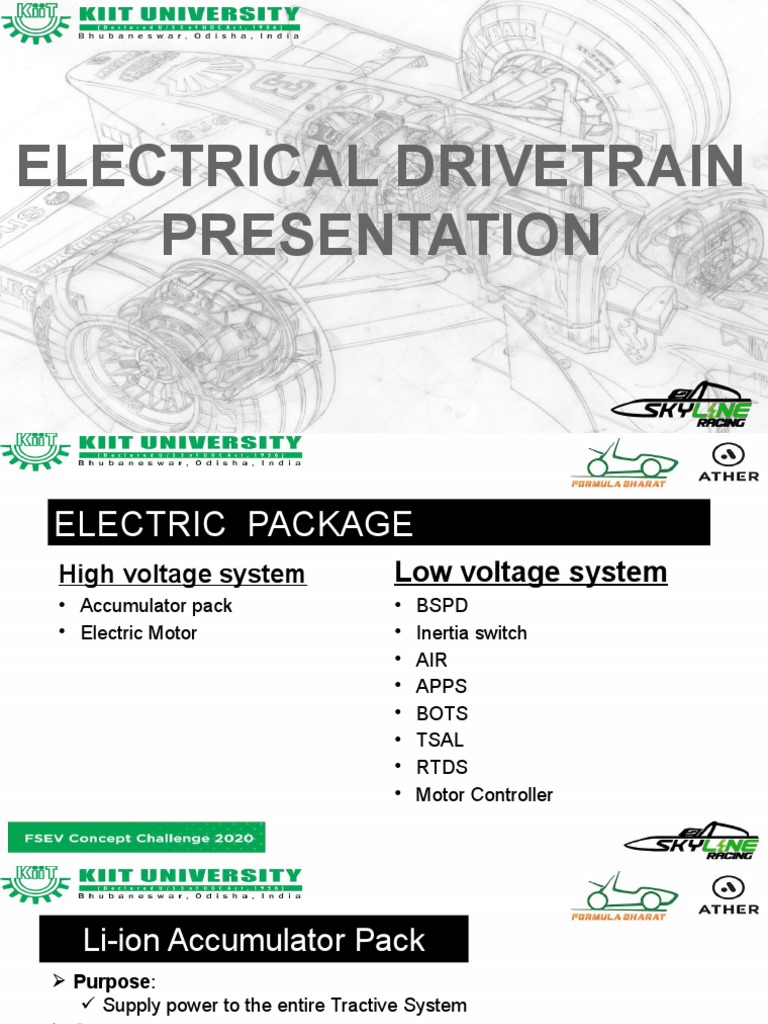 Electrical Drivetrain PPT PDF Switch Fuse (Electrical)