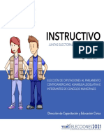 Instructivo Junta Electoral Departamental Elecciones 2021