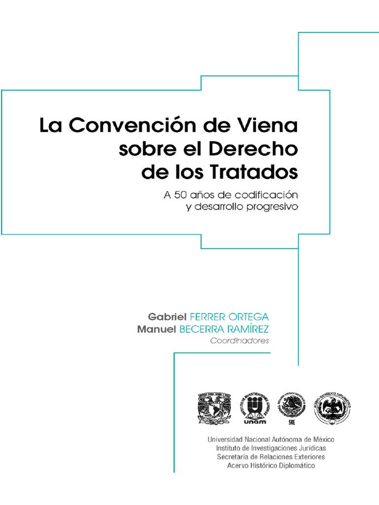 Libro La Convencion de VIena | PDF | Tratado | Convenio europeo de ...