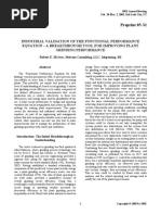 Industrial Validation of The Functional Performance Equation - A Breakthrough Tool For Improving Plant Grinding Performance