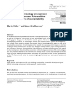 Prospective Technology Assessment in The Anthropocene: A Transition Toward A Culture of Sustainability