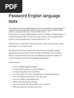 Password English Language Tests