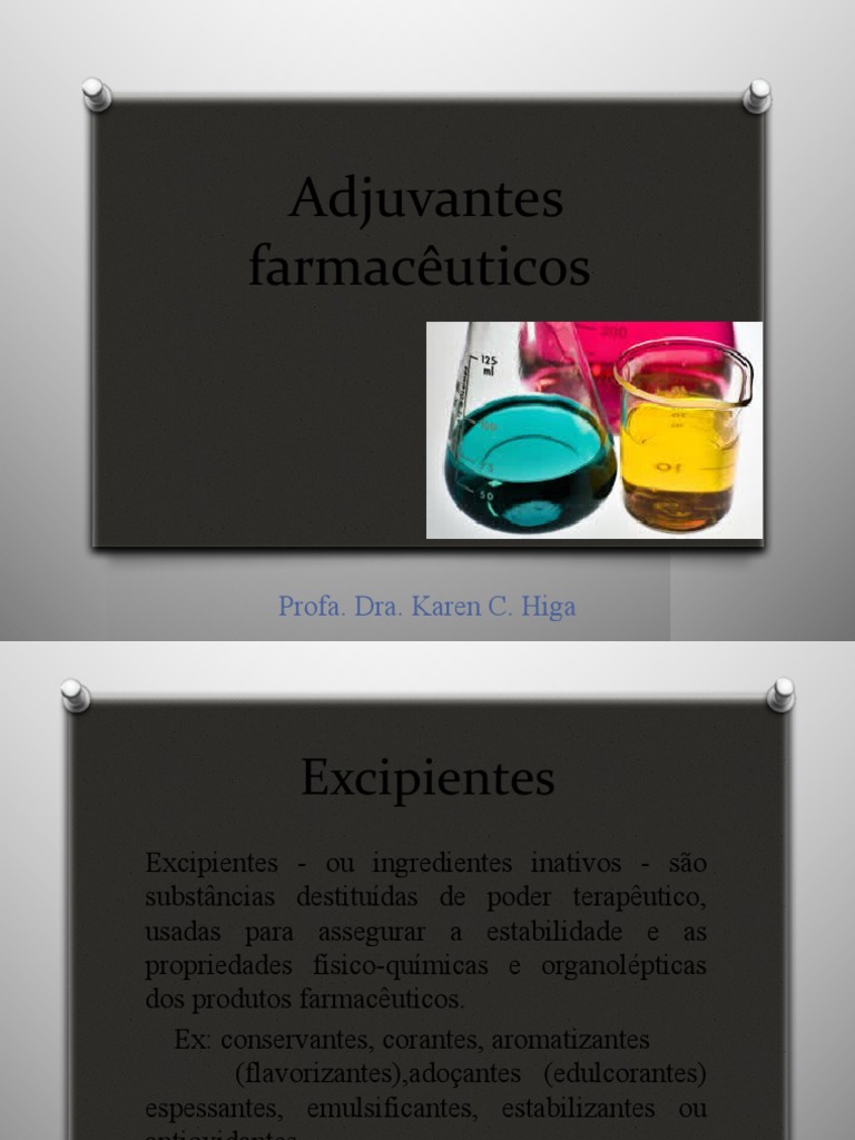 Adjuvantes Farmacêuticos | PDF | Solubilidade | Sacarose