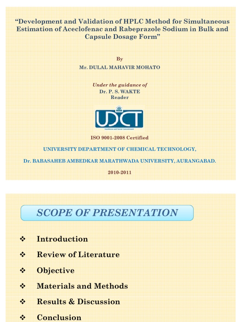 Dulal M.tech (Pharm) Thesis Development & Validation of HPLC