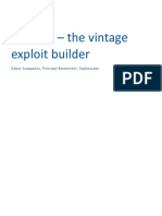 Ancalog - The Vintage Exploit Builder: Gábor Szappanos, Principal Researcher, Sophoslabs