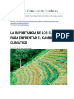 Cambio Climatico en Honduras - Trabajo - Ambiental