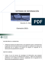 Presentacion Asignatura Auditoriía de Sistemas de Información