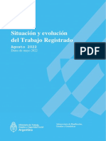 Trabajo Registrado - Informe Agosto 2022