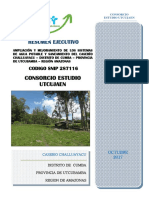 Ampliación y mejora de agua potable y saneamiento en Challuayacu