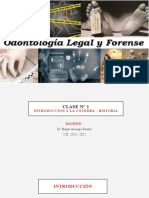 CLASE 1 - Odont, Legal y Forense