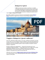 Cosa Vedere A Budapest in 3 Giorni