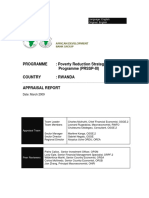 Poverty Reduction Strategy Support Programme (PRSSP-III) Appraisal Report