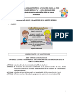 Agenda 23 Semana Del 8 Al 12 de Agosto 2022