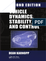 BOOK Karnopp Dean C. - Vehicle Dynamics, Stability, and Control, Second Edition