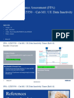 Feature Performance Assessment (FPA) SRAN20C - LTE5550 - Cat-M1: UE Data Inactivity Timer (Rel-14)