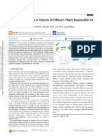 Principal Metabolites in Extracts of Different Plants Responsible For The Antibacterial Effect