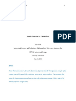 Sample Objectives by Content Type-May Matti 2