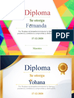 Diplomas de reconocimiento estudiantil