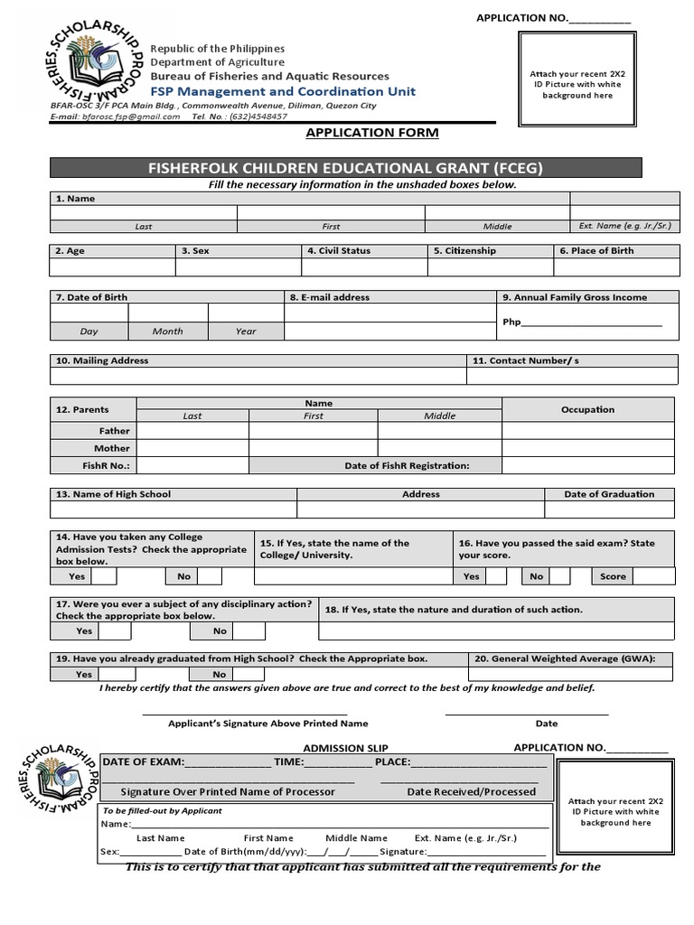 Fisherfolk Children Scholarship | PDF