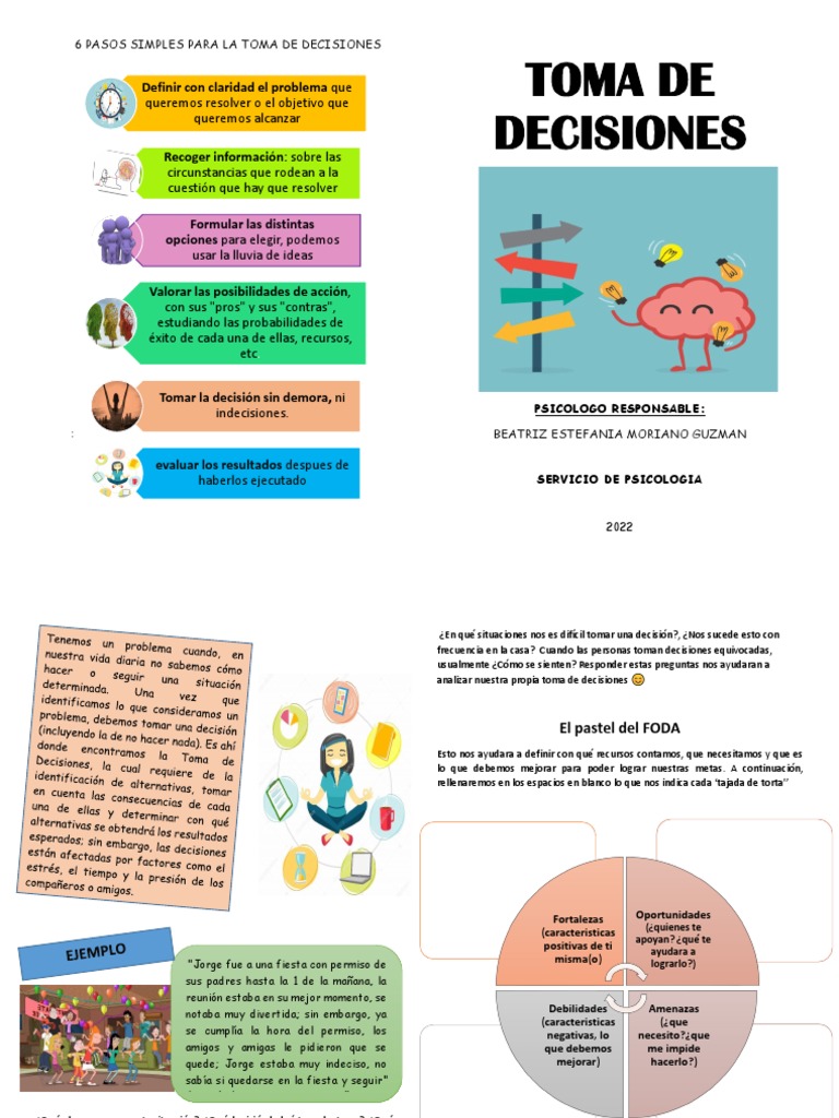 6 Pasos para Decidir con Éxito | PDF | Toma de decisiones | Ciencia ...