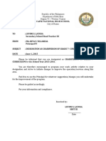 Designation Letter