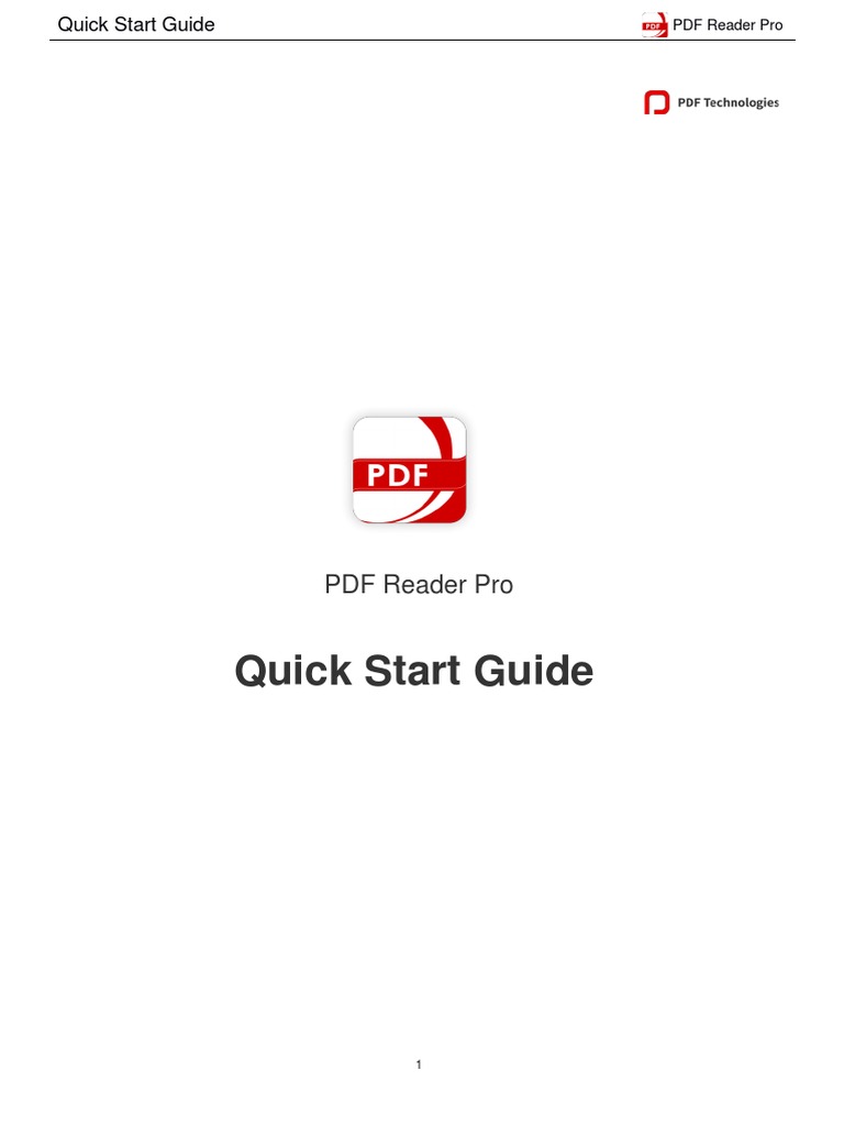 PDF Reader Pro Quick Start Guide | PDF | Hyperlink | Computer File