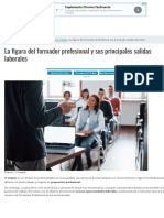 La Figura Del Formador Profesional y Sus Principales Salidas Laborales