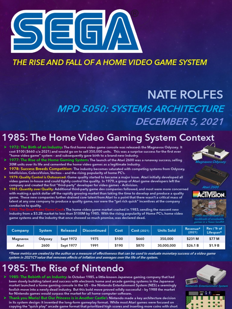 Sega Master System: Rise and Fall | PDF | Video Game Consoles | Video