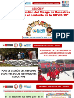 Plan de Gestión del Riesgo de Desastres IE