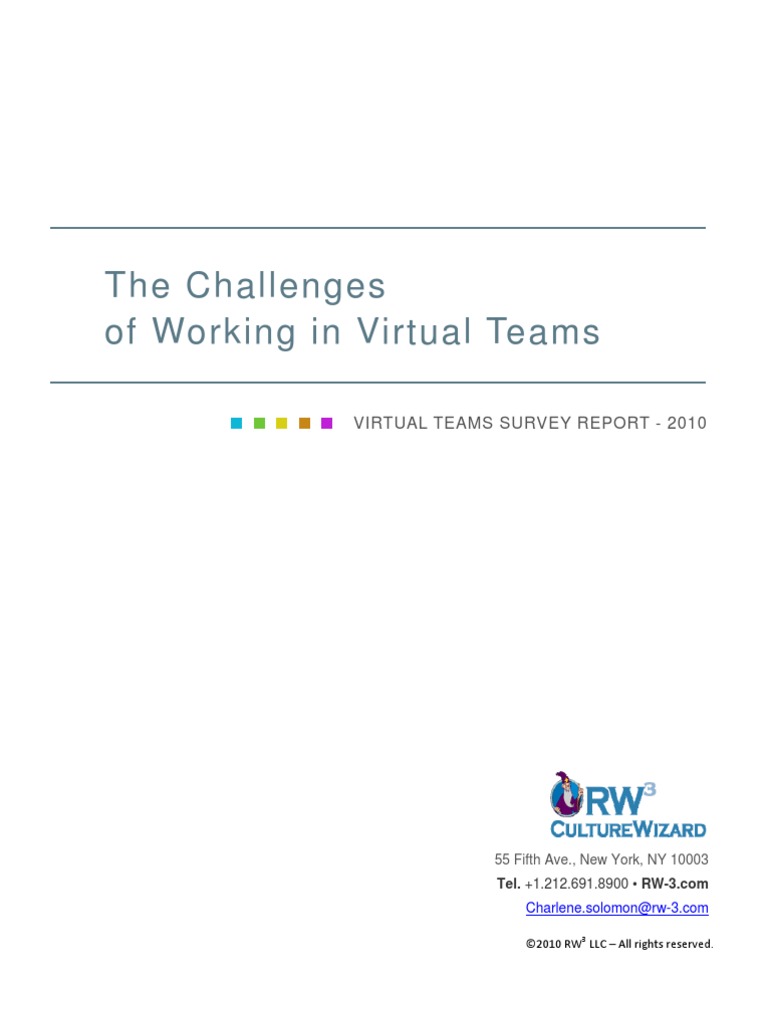 Challenges of Virtual Teams | PDF
