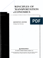 Principles Transportations Economics