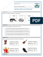 Atividade Diagnóstica Alfabetização