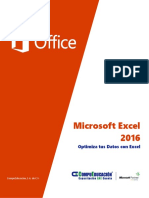 Manual Excel 2016 Taller Optimiza Tus Datos Con Excel