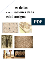 Aportes de Las Civilizaciones de La Edad Antigua