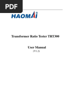 User Manual of Transformer Ratio Tester TRT300 (V1.2) - 2