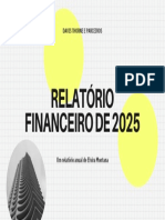 Apresentação Financeira Amarelo Negrito Formas Relatório de Finanças